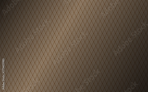 Luxurious vintage seamless pattern, brown abstract luxury background, vector illustration composed of rhombuses