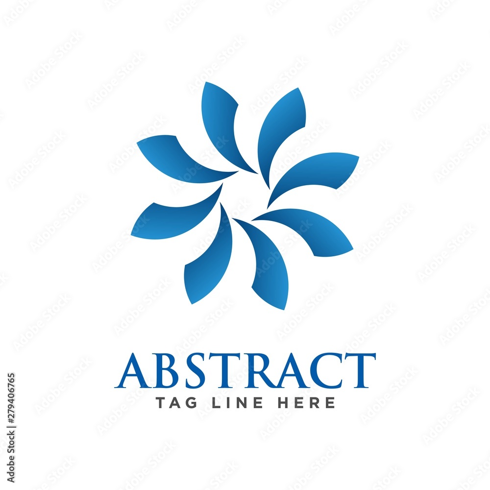 abstract circle logo design concept