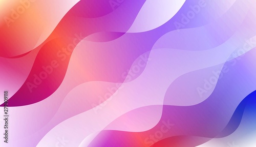 Abstract Wavy Background. For Business Presentation Wallpaper, Flyer, Cover. Vector Illustration with Color Gradient.