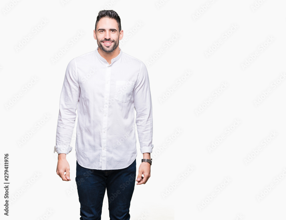 Young business man over isolated background with a happy and cool smile on face. Lucky person. Young business man over isolated background with a happy and cool smile on face. Lucky person.