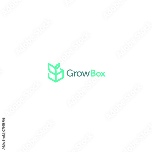 best original logo designs inspiration and concept for grow box for plant by sbnotion
