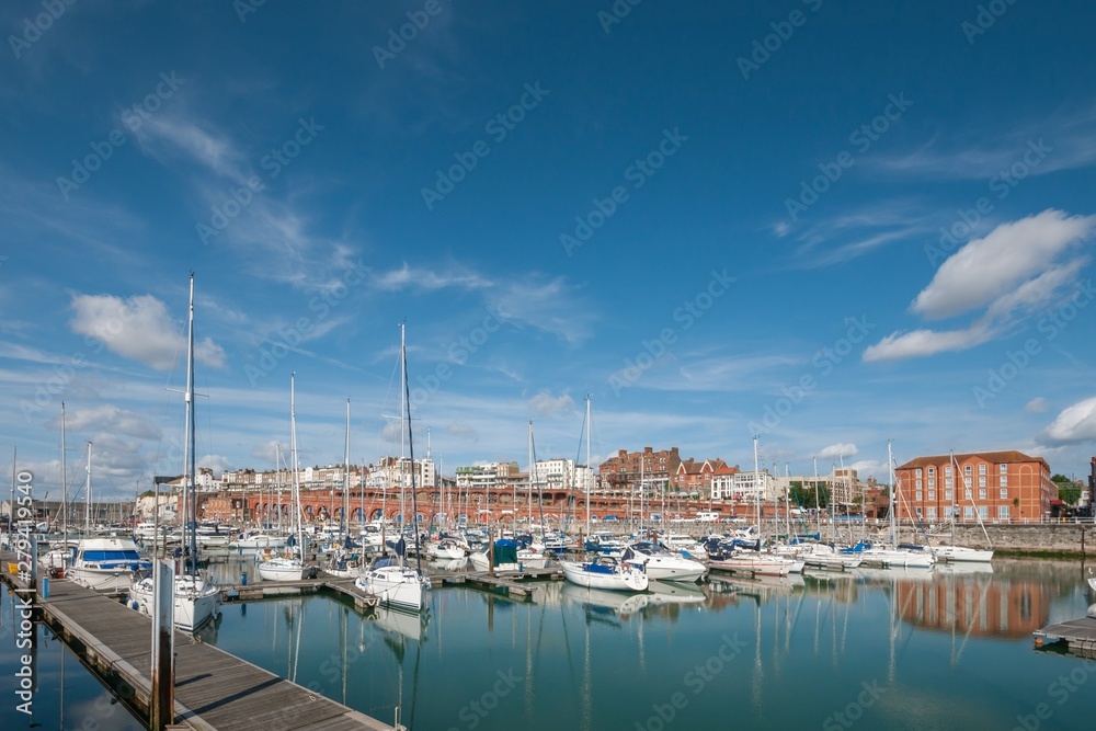 Boats in Harbour of Ramsgate Kent