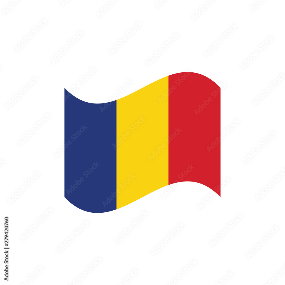 Fototapeta premium vector illustration of Romania flag