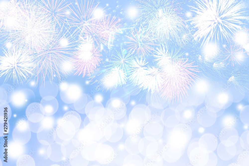 Fireworks and Bokeh New Year Background Fireworks and Bokeh New Year Background