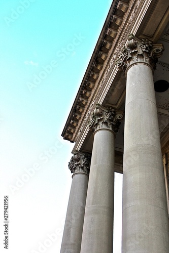 columns and sky