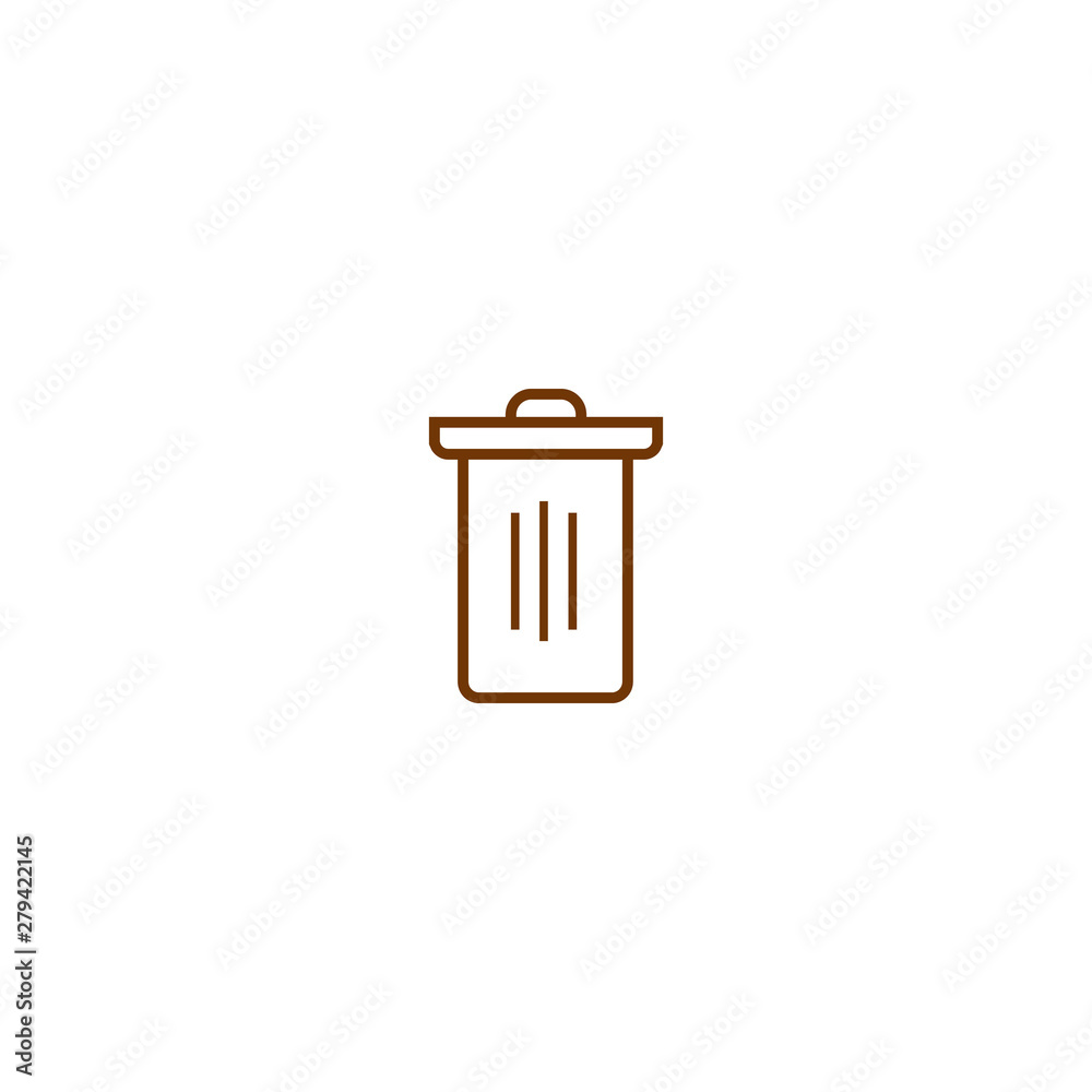 trashcan vector icon logo trashcan vector icon logo