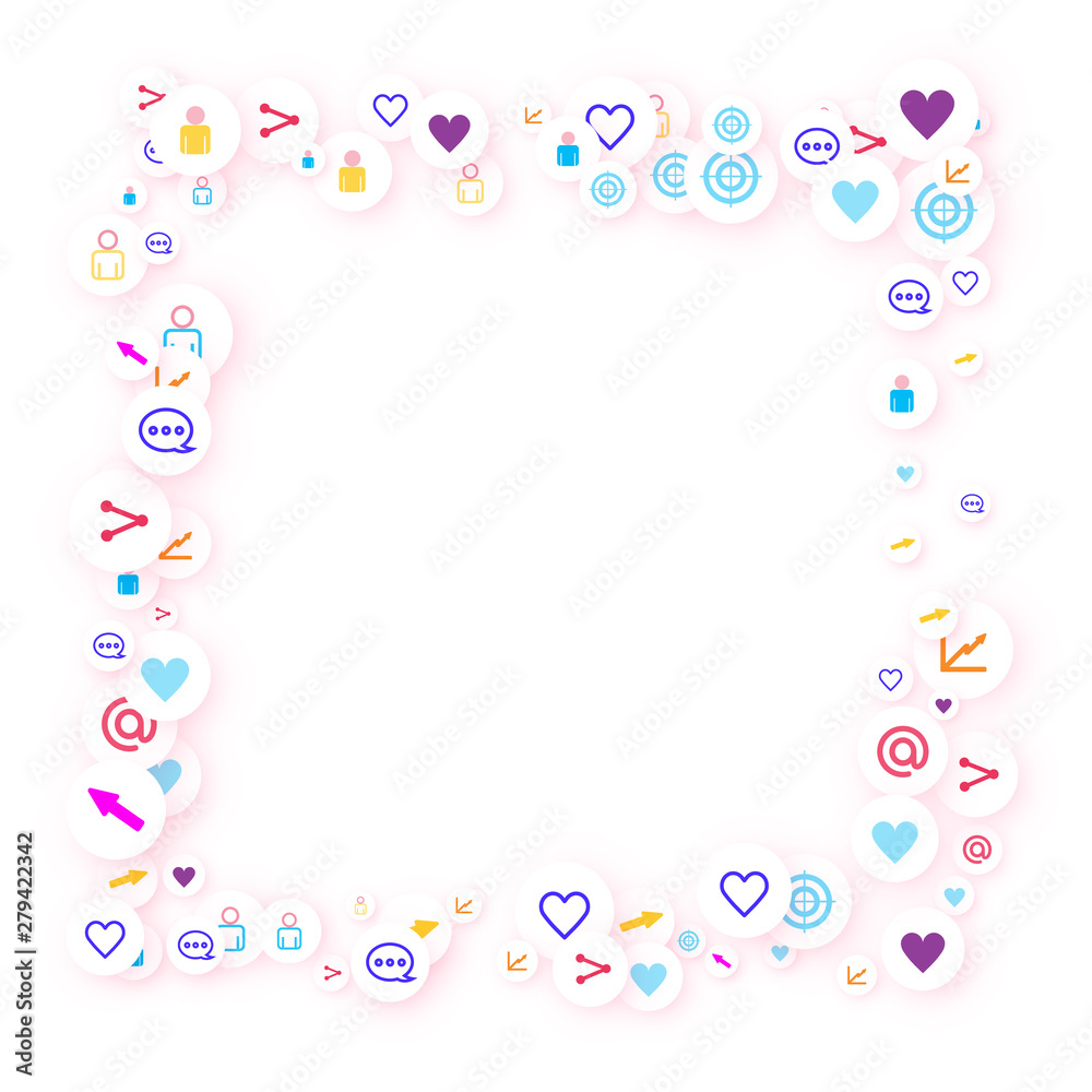 Social media marketing, Communication concept. Social media marketing, Communication concept.