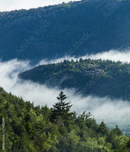 Clouds Streaming by Conners Nubble, Acadia National Park, Maine photo