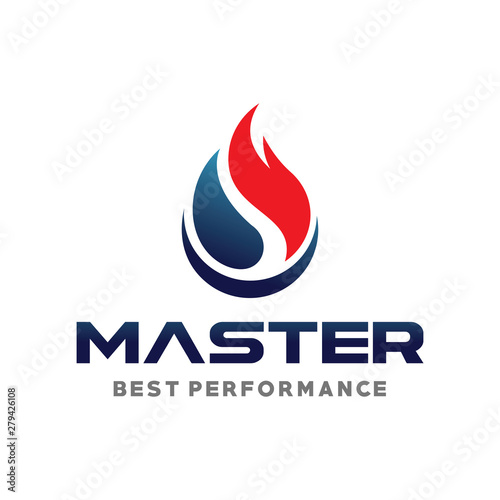 Gas and Oil Industrial Logo Vector