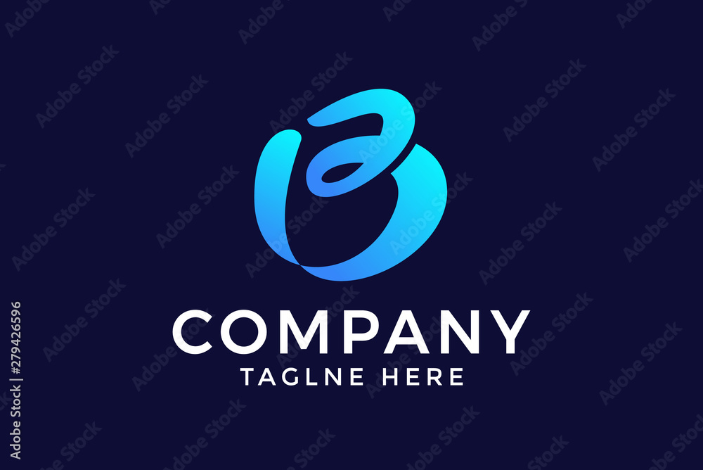 B initial letter logo design template - Vector B initial letter logo design template - Vector