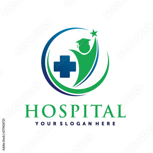 Hospital Academy, Nurse Academy, Medical, Health care Logo vector