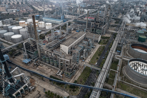aerial view of industrial buildings © Bob