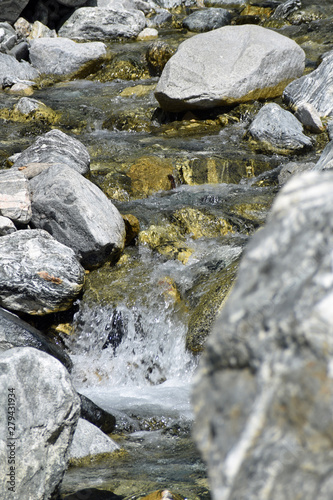 Water over Rocks