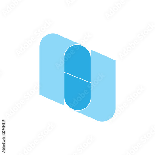 letter rj simple geometric capsule medicine logo vector