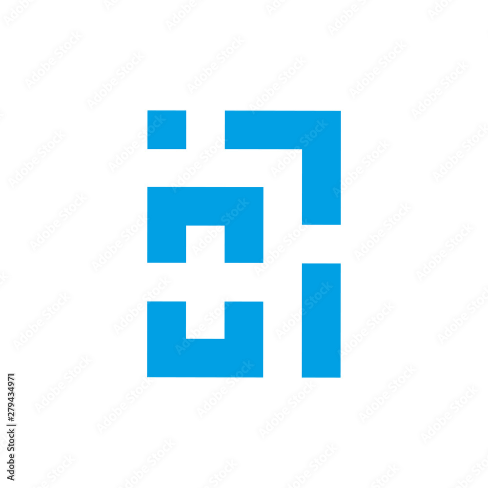 square geometric plus medical line logo vector square geometric plus medical line logo vector