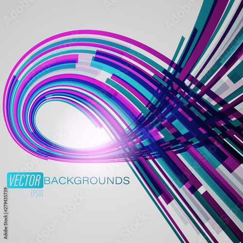 Purple curved abstract scene vector wallpaper backgrounds