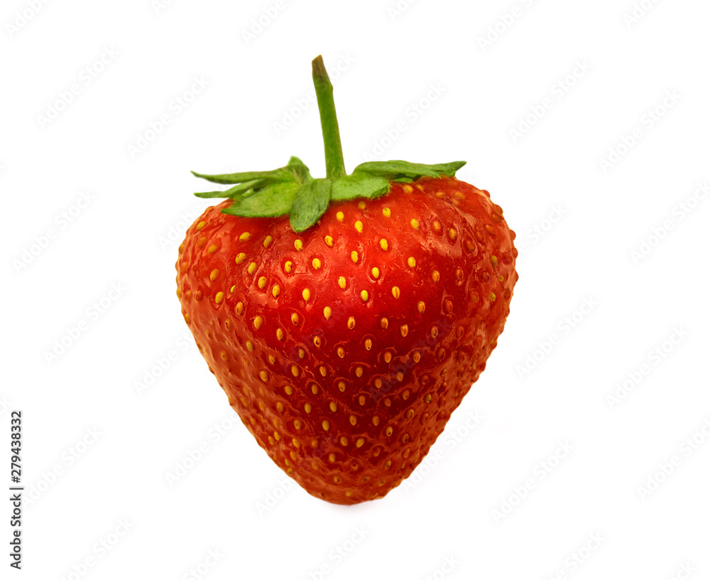 Strawberries close up. Isolated on white background. Juicy fresh red berry. Chilled fruit from the fridge. Strawberries close up. Isolated on white background. Juicy fresh red berry. Chilled fruit from the fridge.