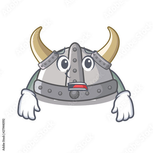 Afraid viking helmet toys on mascot table