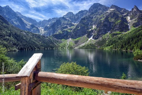 Obraz na płótnie Sea Eye lake in the Polish Tatras. Lake of the top five best lakes in the world w salonie