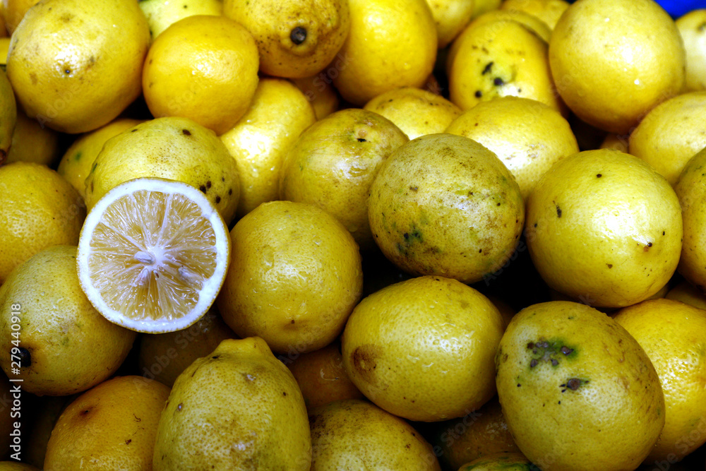 Fresh and ripe lemon Fresh and ripe lemon