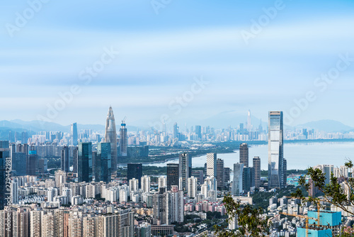 China Nanshan Houhai City Skyline, Shenzhen, Guangdong, China