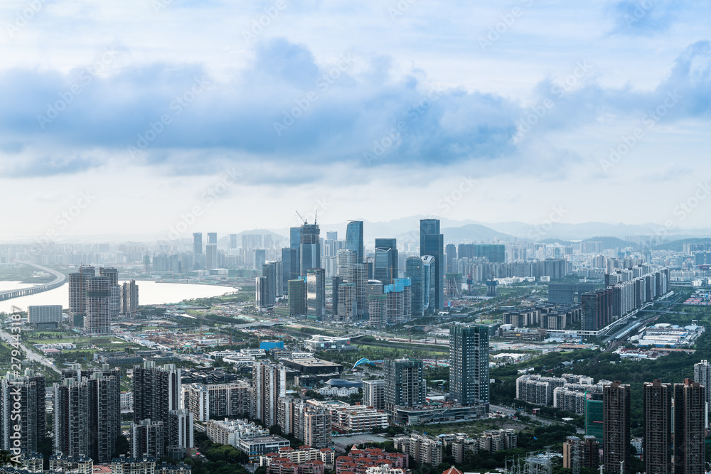 Shenzhen Qianhai Financial Free Trade Zone under construction