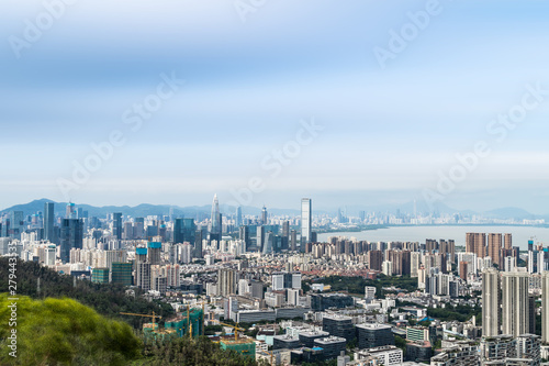 China Nanshan Houhai City Skyline  Shenzhen  Guangdong  China