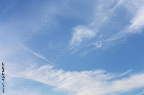 blue sky with white clouds © Supachai