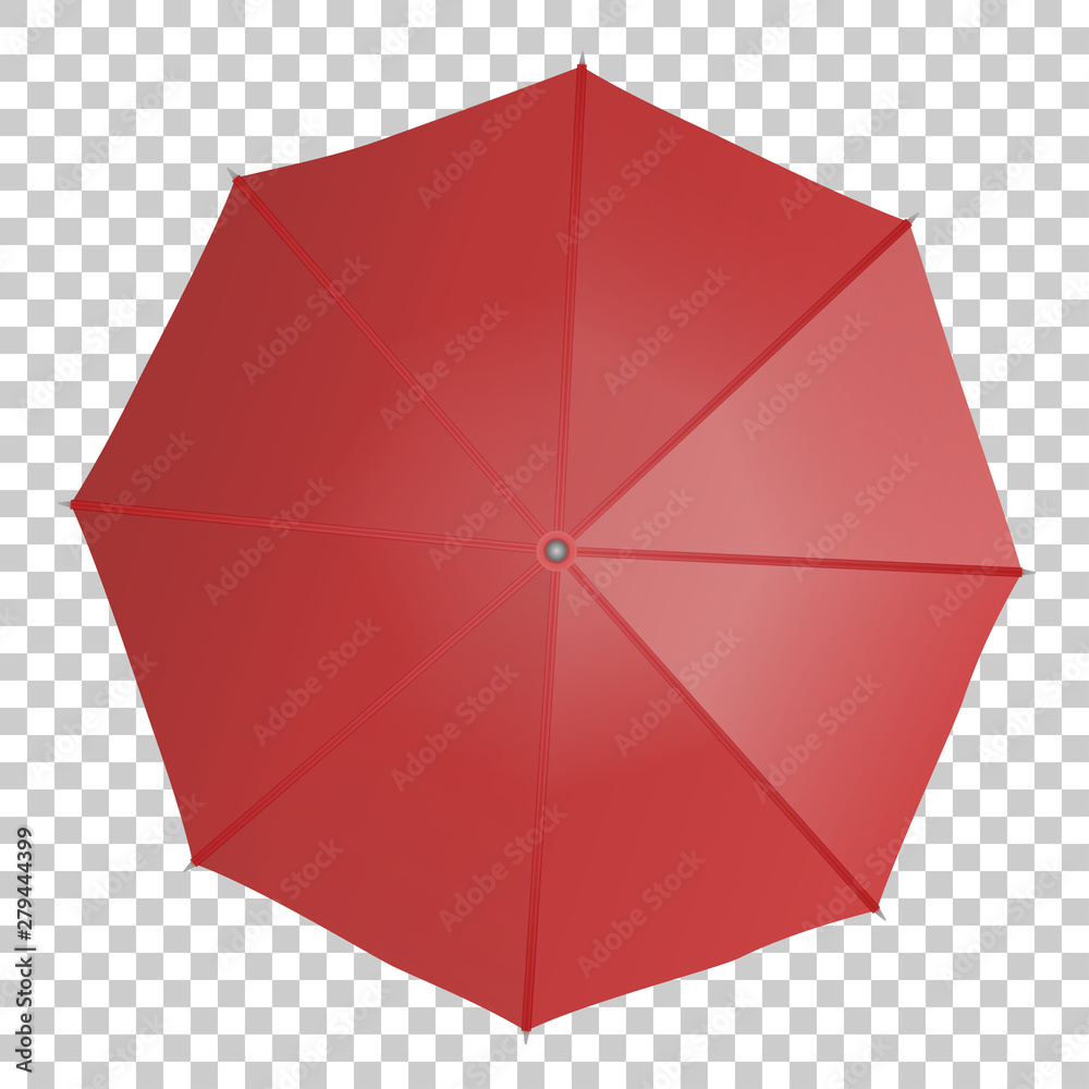 Red umbrella isolated on white. Red umbrella isolated on white.