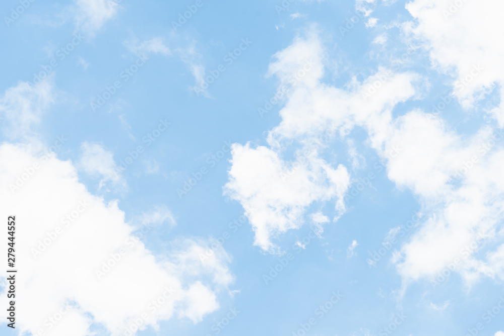 Beautiful sky soft blue background