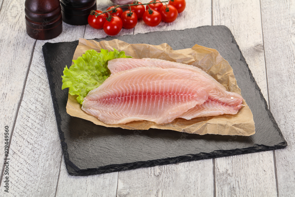 Raw tilapia fish Raw tilapia fish