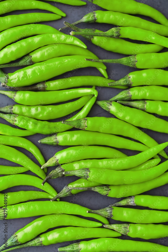 Hot green pepper. Chilean pepper on a black. Hot green pepper. Chilean pepper on a black.