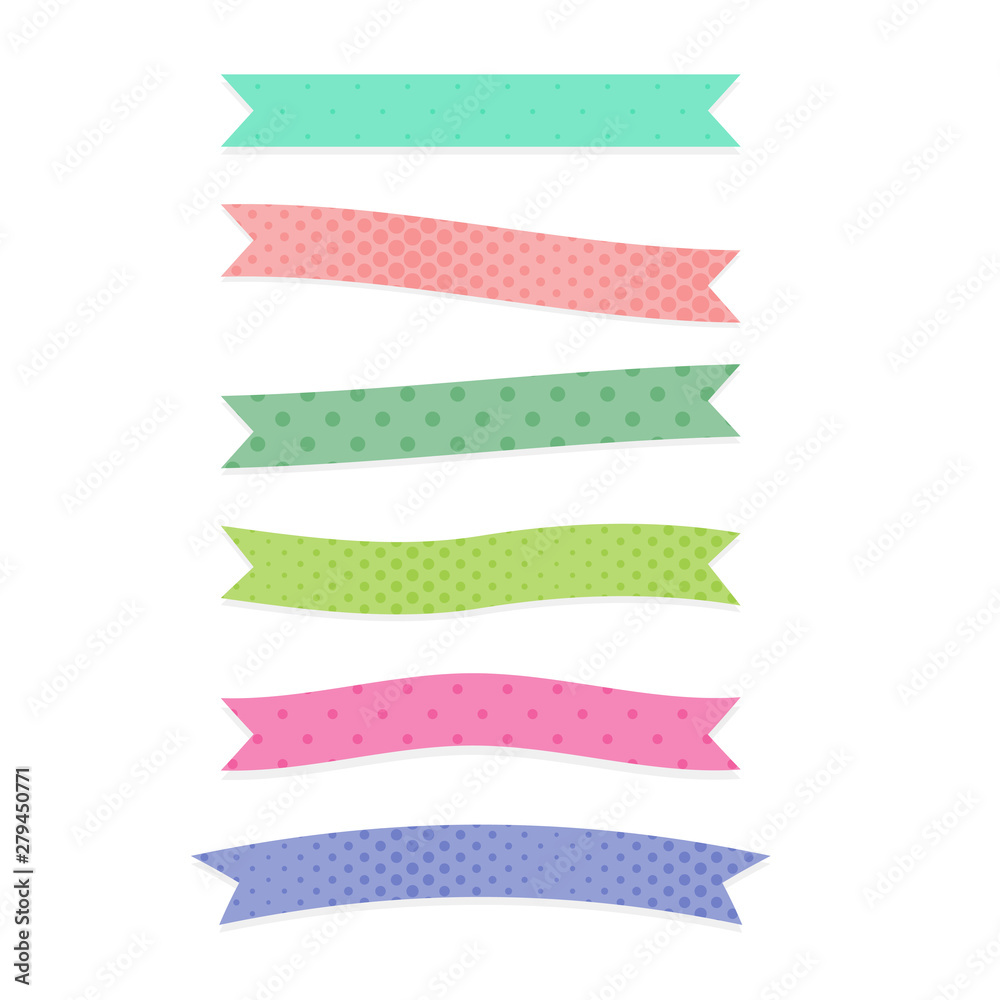 cute set of ribbons design