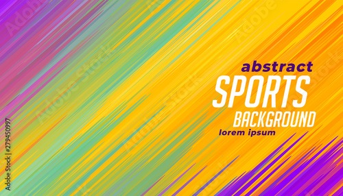 colorful sports lines background