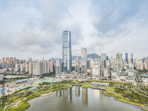 Aerial photography of Shenzhen Talent Park  Guangdong Province  China