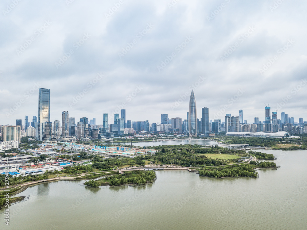 Naklejka premium Aerial photography of Shenzhen Talent Park, Guangdong Province, China
