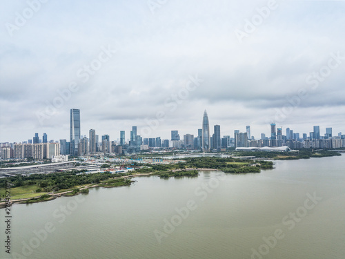 Aerial photography of Shenzhen Talent Park  Guangdong Province  China