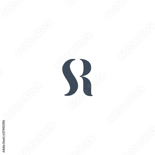 S and R Logo Design Vector