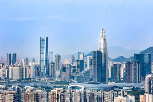 Cityscape of Nanshan District, Shenzhen, Guangdong, China © dong feng