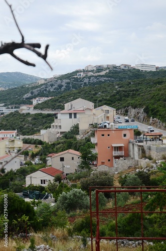 Bosnie : Vue sur la ville côtière de Neum