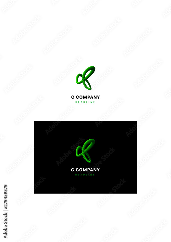 C letter company logo template. C letter company logo template.