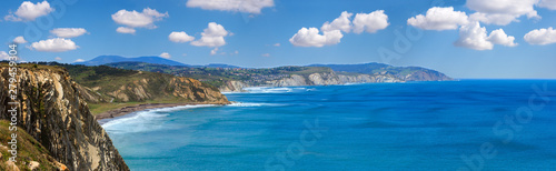 Summer ocean coastline view (Spain). photo