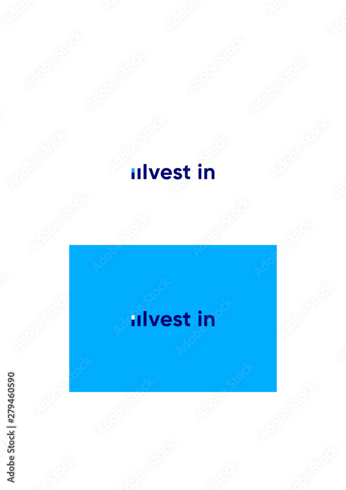 Invest company logo template.