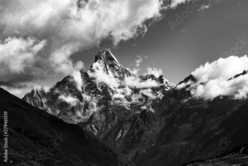 The peak of Siguniang mountain in Sichuan, China.