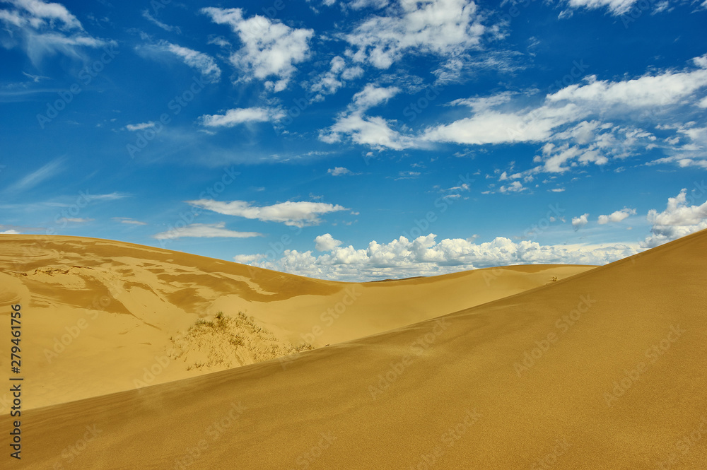 Mongolia. Sands Mongol Els, sandy dune desert, Mongolia. Sands Mongol Els, sandy dune desert,
