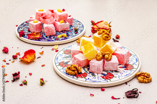 Eastern sweets. Traditional Turkish delight