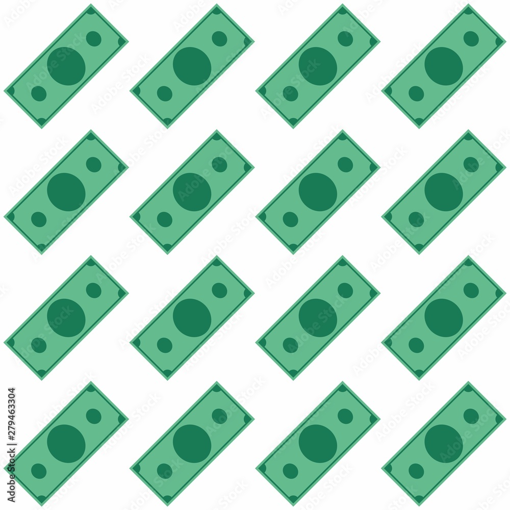 Fototapeta premium stack of paper currency template,vector.