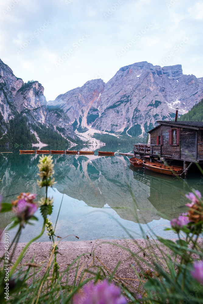 Lago Di Braies Dolomites