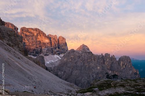 Dolomites Mountain Sunset Landscape Photography
