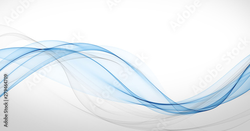 stylish soft blue curve lines abstract background